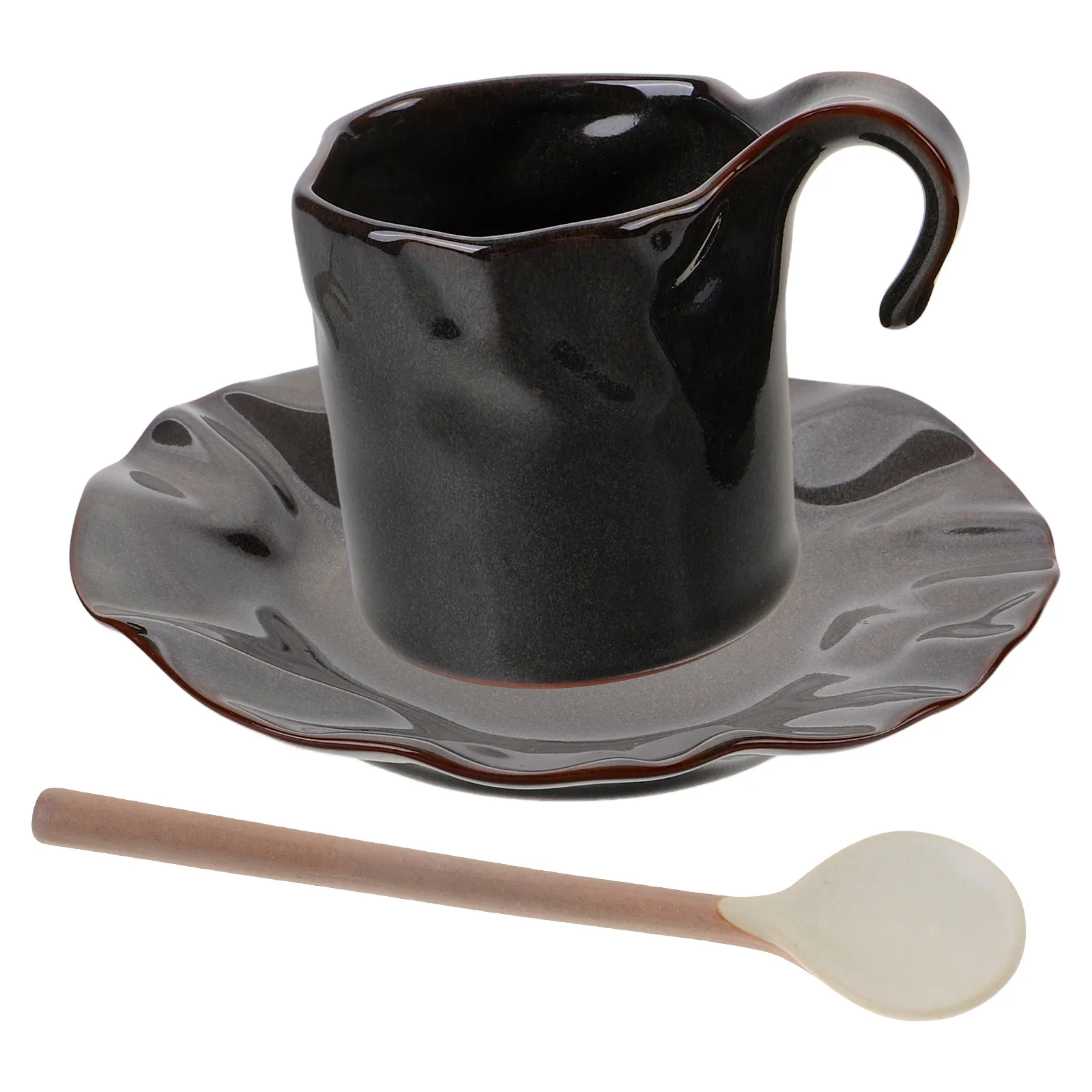 

Coffee Cup and Saucer Ceramic Mug Cups Afternoon Tea With Drinking Mugs Breakfast