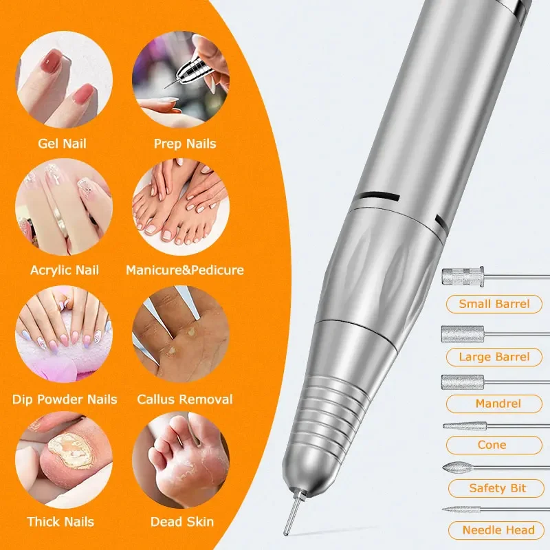 45000PRM مسمار ساندر مجموعة الكهربائية مانيكير القاطع لإصلاح الأظافر منخفضة الضوضاء المهنية مانيكير اكسسوارات المنزل صالون أداة