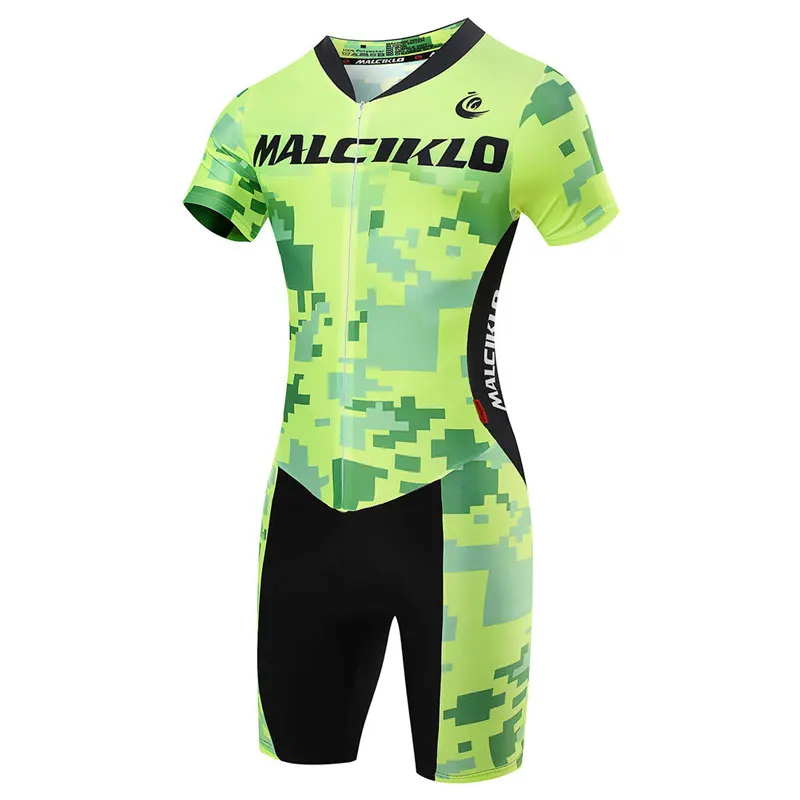 Pro Team Triathlon Set Men\'s Cycling Jersey Suit One Piece Short Sleeve  Ciclismo Men Jersey Thin Pad Maillot Cclismo