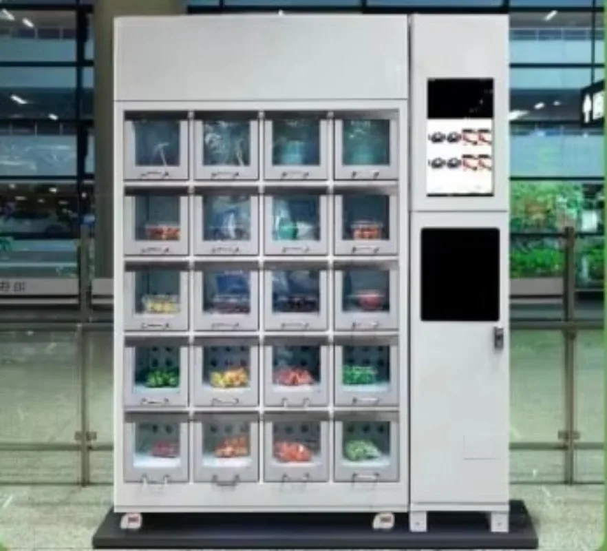 Custom Net format vending machine, suitable for fresh produce such as flowers, fruits, vegetables, eggs for streets, hospitals