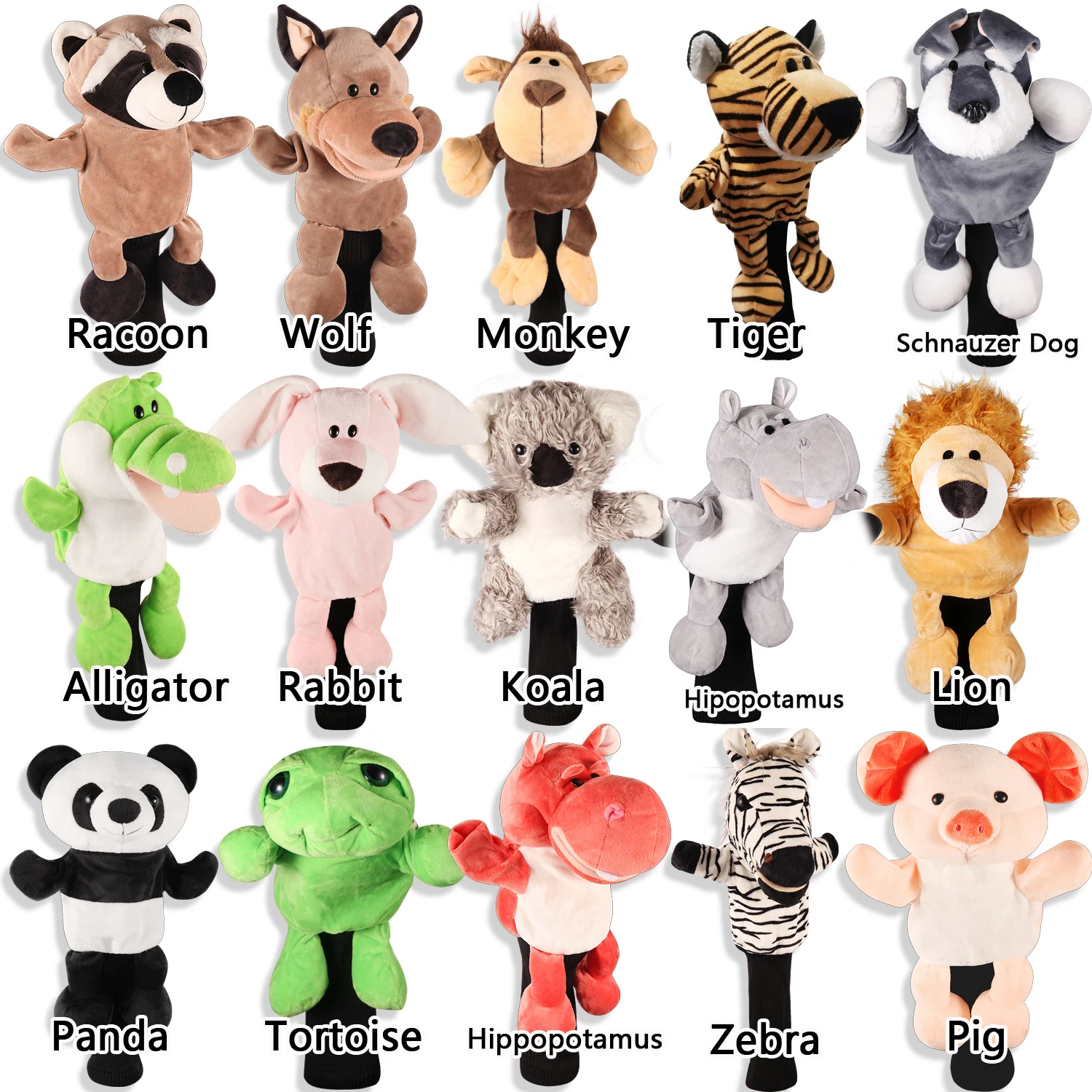 All kinds of animal golf club Driver head covers suitable for men\'s and women\'s golf Driver Club mascot novelty cute gift