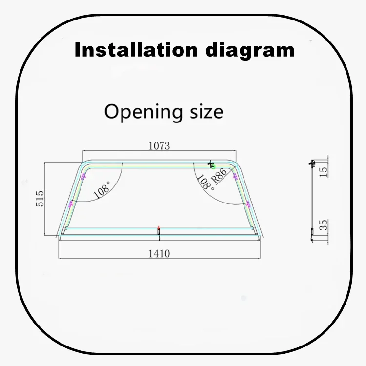 Tongfa E MARK DOT Low MOQ Push-out Pickup Tophung نافذة مفصلية لتخييم الالتقاط