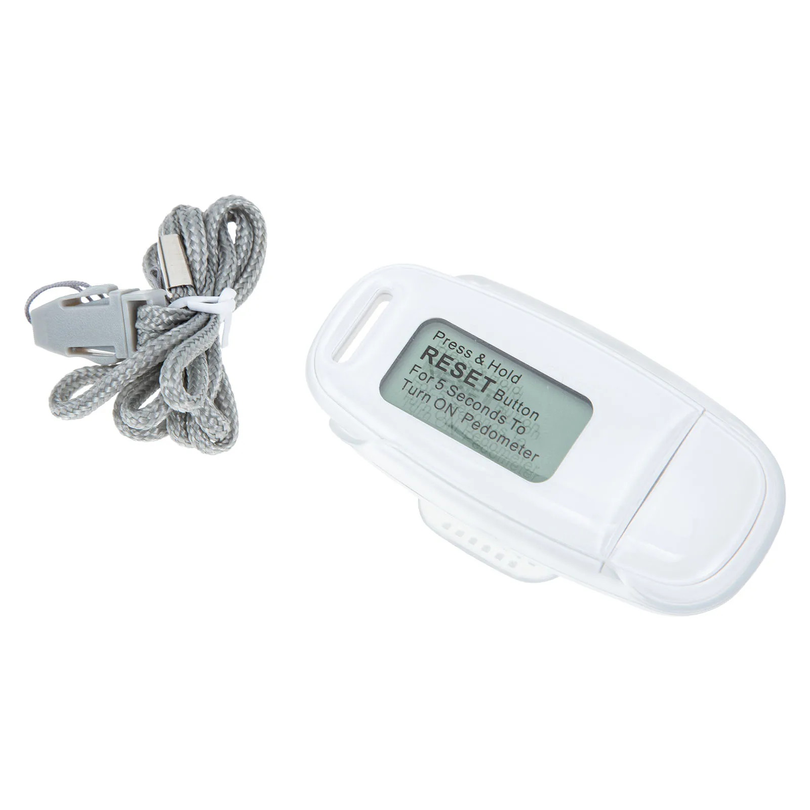 

Small Plastic Pedometer Step Counter for Walking Sports Fitness Portable ABS Lightweight Large Screen Track Steps Miles Calories