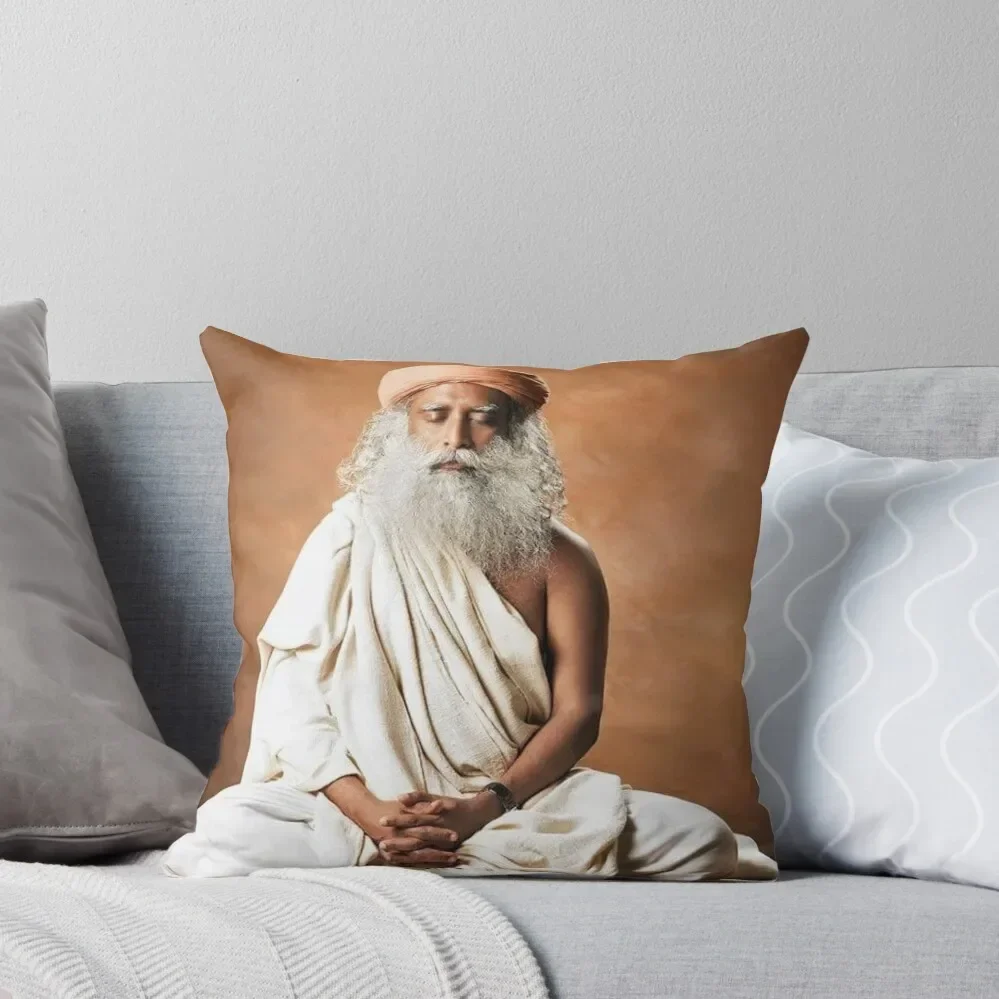 

Sadhguru Throw Pillow Couch Pillows Cushions Cover Room decorating items Couch Cushions pillow