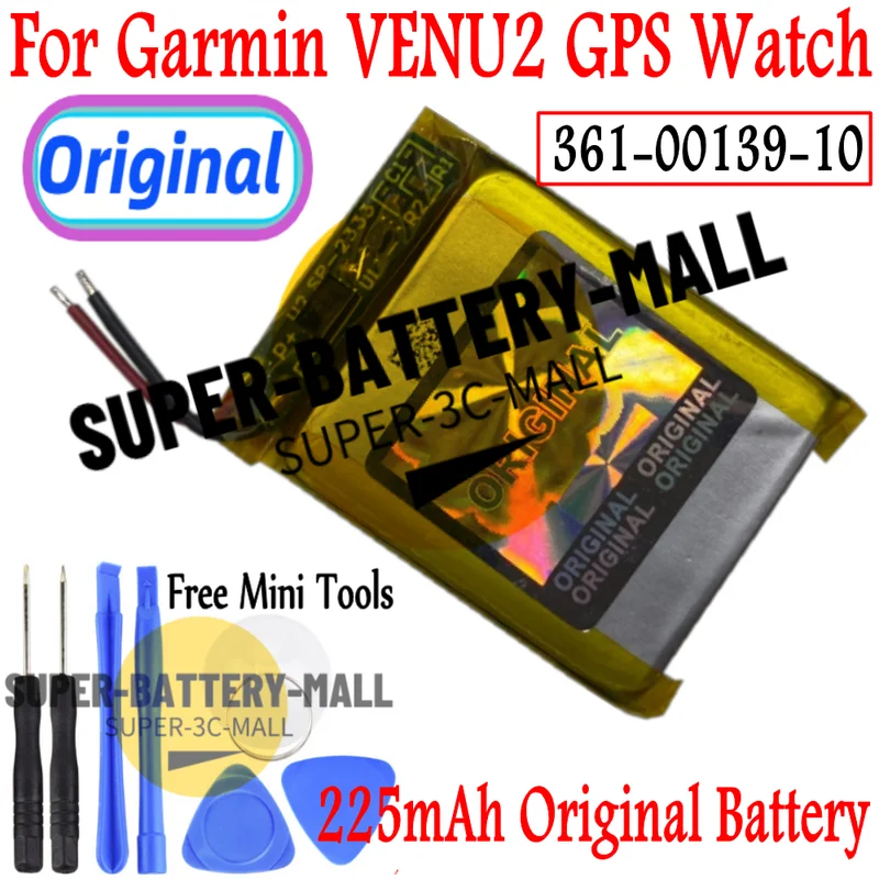 

НОВЫЙ оригинальный аккумулятор для умных часов Garmin VENU 2 361-00139-10, аккумулятор 225 мАч