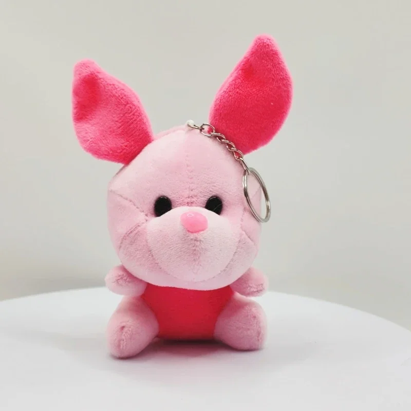 10cm Winnie Stitch Eeyore Piglet Tigger juguete de peluche mochila colgante llaveros de dibujos animados Anime juguete de peluche muñeco de peluche regalos para niños