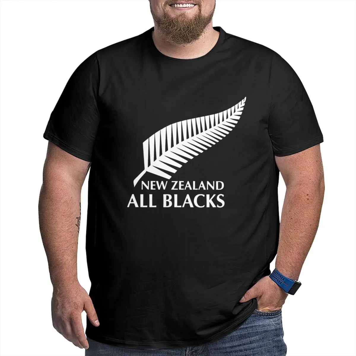 Men All Blacks Rugby New Zealand T Shirt Streetwear Plus Size Cotton Custom Short Sleeve Men Clothing