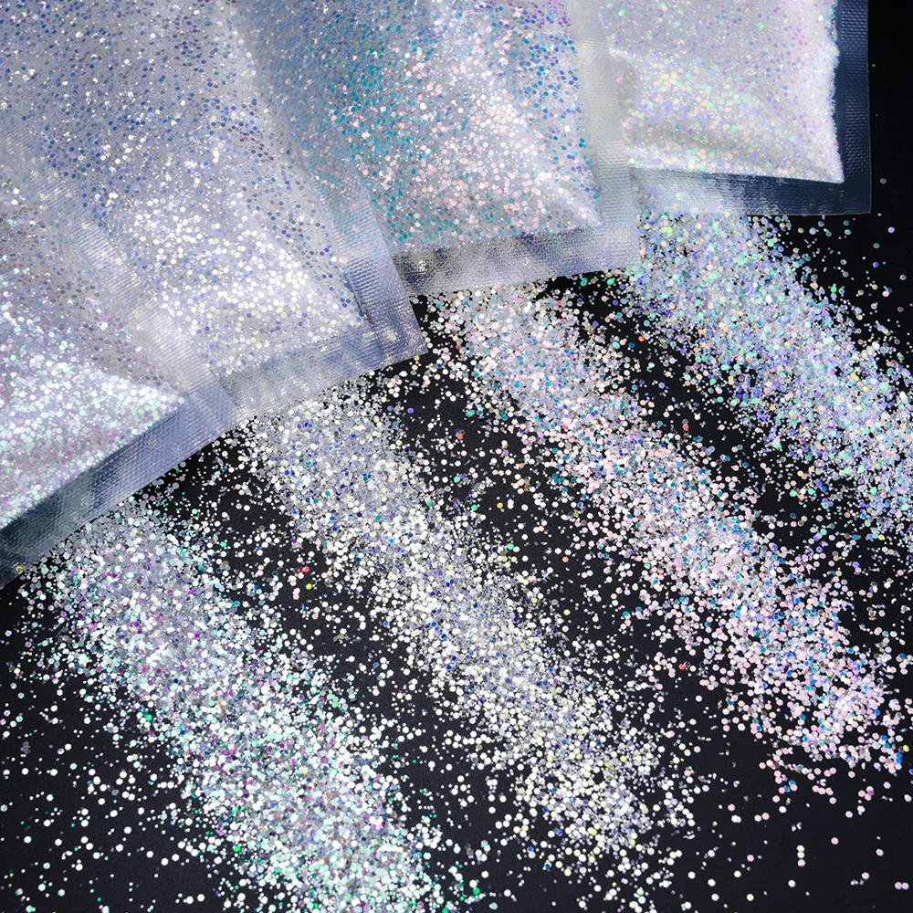 50g/봉지 할로윈 야광 네일 글리터 스팽글 어둠 속에서 빛나는 형광 네일 플레이크 오래 지속되는 형광 매니큐어 스팽글 12.25