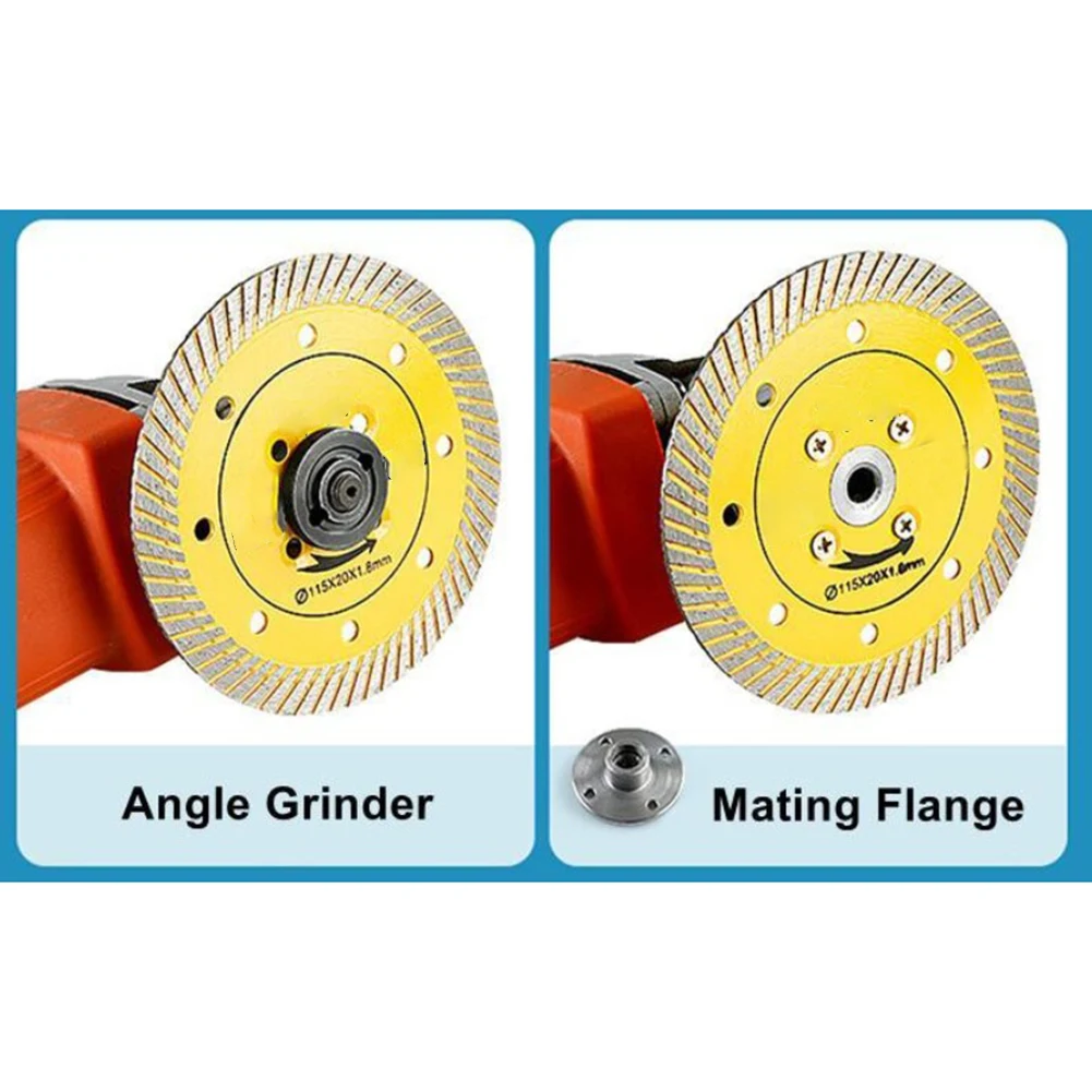 

Режущий диск с лезвием, диаметр 115 мм, без сколов, резка для резки гранита, шлифовка фарфора, аксессуары для влажной/сухой резки