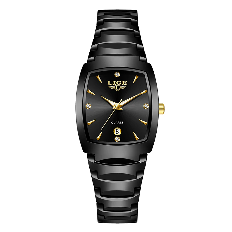 Women's Elegant Square Dial Waterproof Quartz Watch