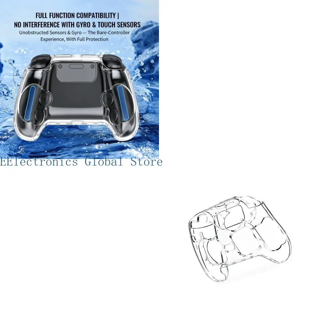 462B Daily Scratch Care Game Controller Case Clear Hard Shell with On Structure, Visible Controls for Steam Controller 2