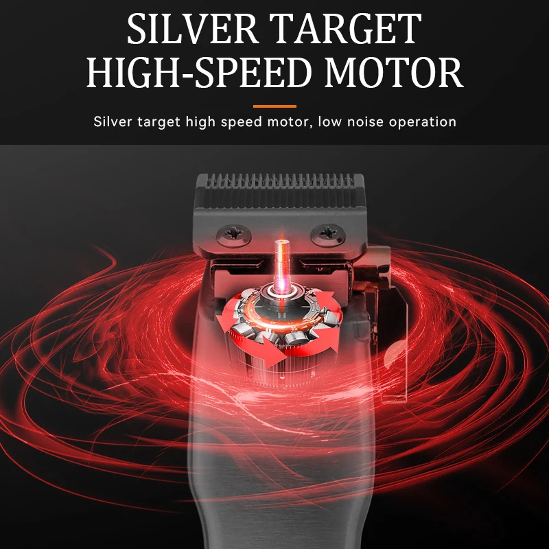 Kemei-Tondeuses pour chiens pour le toilettage, rasoir sans fil pour animaux de compagnie, lame en acier inoxydable, faible bruit, optique, rapbb