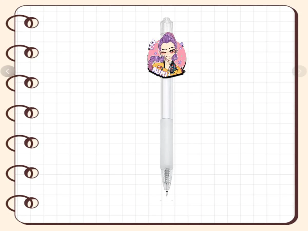 قلم شيطان الصيادين لـ K-Pop قلم أسود للطلاب يأخذ لعبة رسم الامتحان أنيمي الكرتون الشكل القرطاسية لوازم الدراسة هدية للأطفال #3