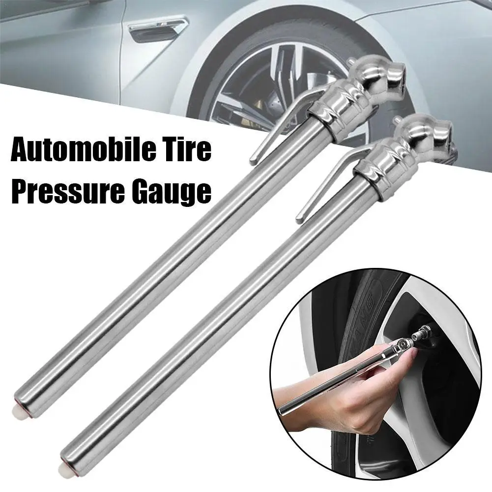 Medidor de Pressão de Pneus Portátil 1/2/4PCS, 5-50PSI, Ferramenta de Teste de Pressão de Ar em Metal para Carro, Moto, Caminhão e Bicicleta