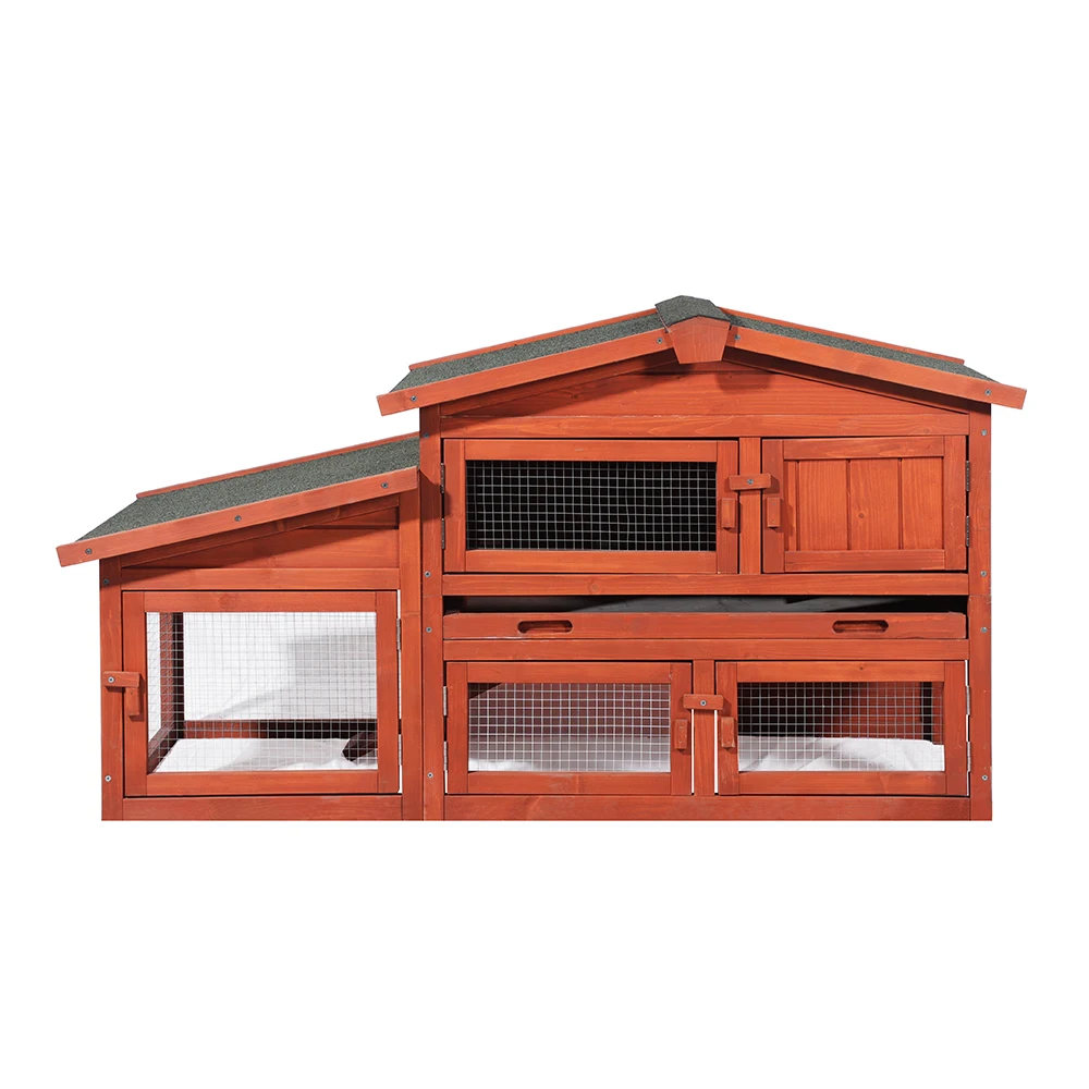 

Hot Selling Outdoor Small Wooden Rabbit Hutch Wood Pet Cat House