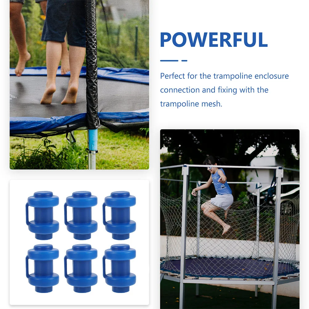 Professional Trampoline Replacements Wear-Resistant Rod Covers Plastic Trampoline Parts Trampoline Safety Net Pole- Holders