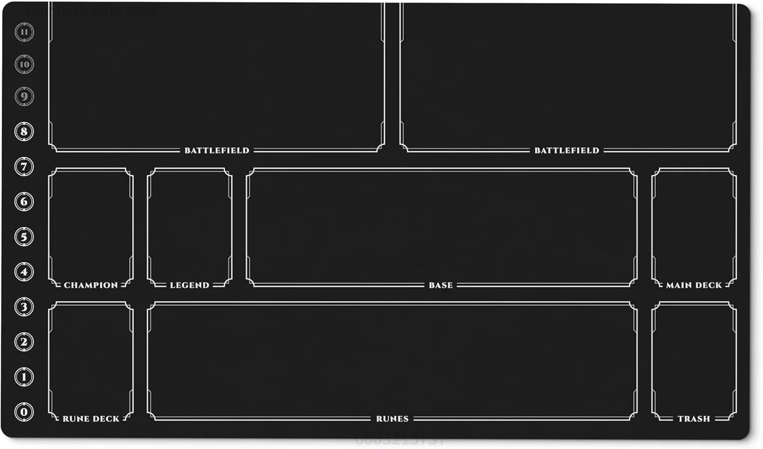 Card Battles Commander Gaming Deskpad Riftbound Playmat with Zones Playmat Fantasy-Themed Play Mat Duel Pads Beginner