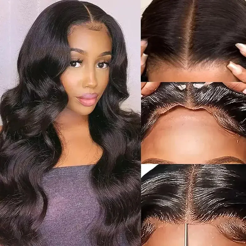 Alimice 13x4 Lace Front Wigs Body Wave Wig Pre Plucked For Women Human Hair Bye Bye Knots Wig Glueless Wigs Human Hair