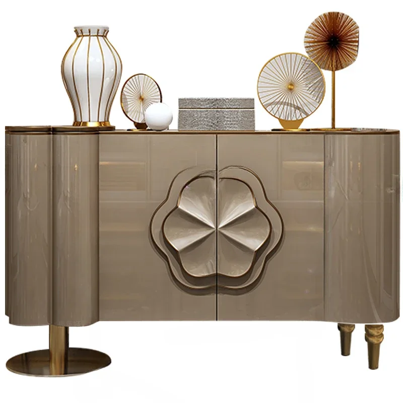 Modern Light Luxury Sideboard Cabinet Simple Entrance Cabinet American Curio Cabinet Hong Kong Style Locker