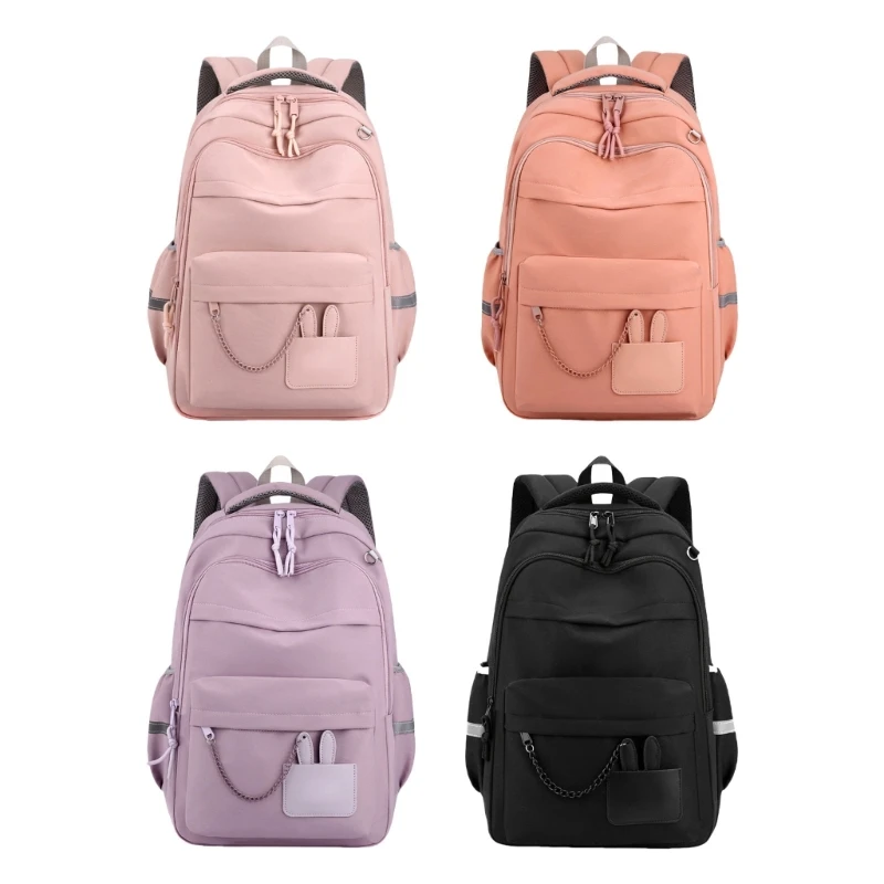 

Korean Styles Backpack Lovely Rabbits Print Backpack Student School Backpack Large Capacity Backpack Girls School Bag Dropship