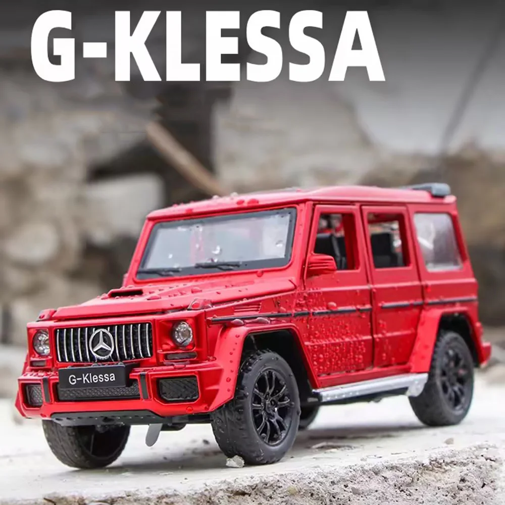 

1:32 Scale G63 Alloy Diecasting Cars Toys Models With Light And Sound SUV Vehicle 6 Doors Opened Off-road Children Festival Gift