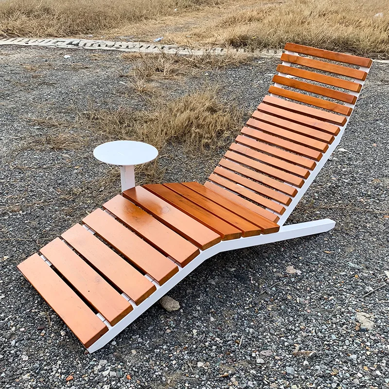 

Outdoor swimming pool Beach chair Outdoor seaside bed and breakfast Stainless steel deck chair Courtyard leisure bed Waterproof