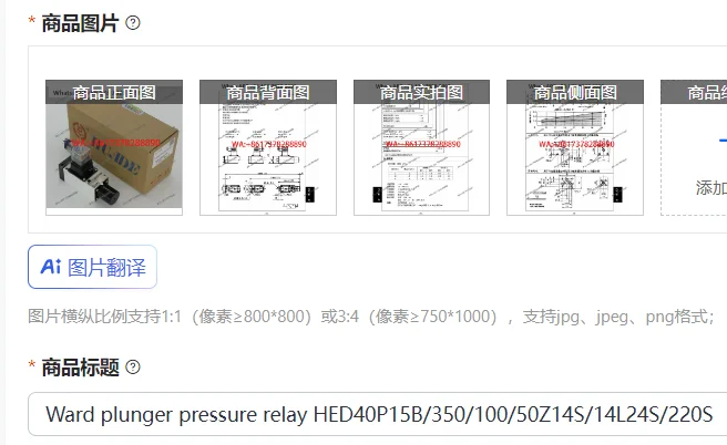 relais-de-pression-a-piston-ward-hed40p15b-350-100-50z14s-14l24s-220s