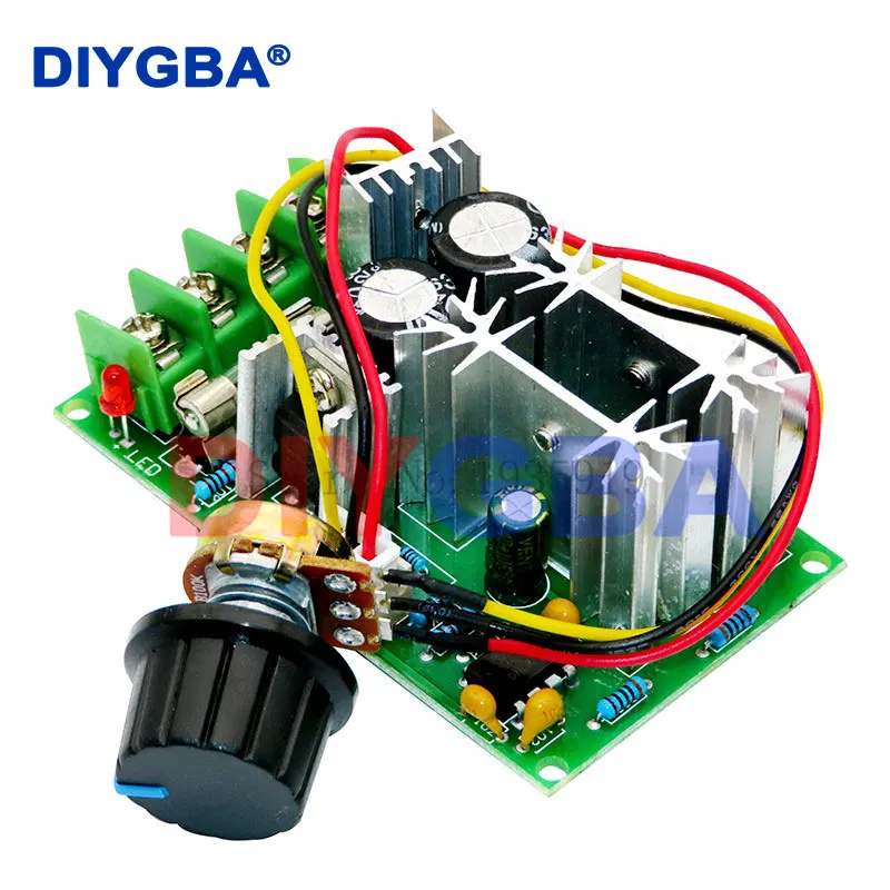 DC 10-60V 12V 24V Motor Speed Control Regulator PWM Motor Speed Controller Switch 20A Current Regulator High Power Drive Module