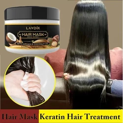 Máscara Mágica de Queratina Capilar, Repara Danos, Frizzy, Suavização Suave, Cabelo Brilhante, Hidratação Profunda, Tratamento, 5 Segundos, 50g