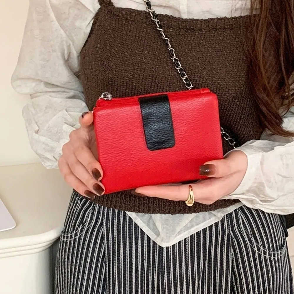 

Casual Ultra Thin Two Fold Wallet Short Zipper Coin Pouch Multi Slot Japanese PU Leather Card Holder Women