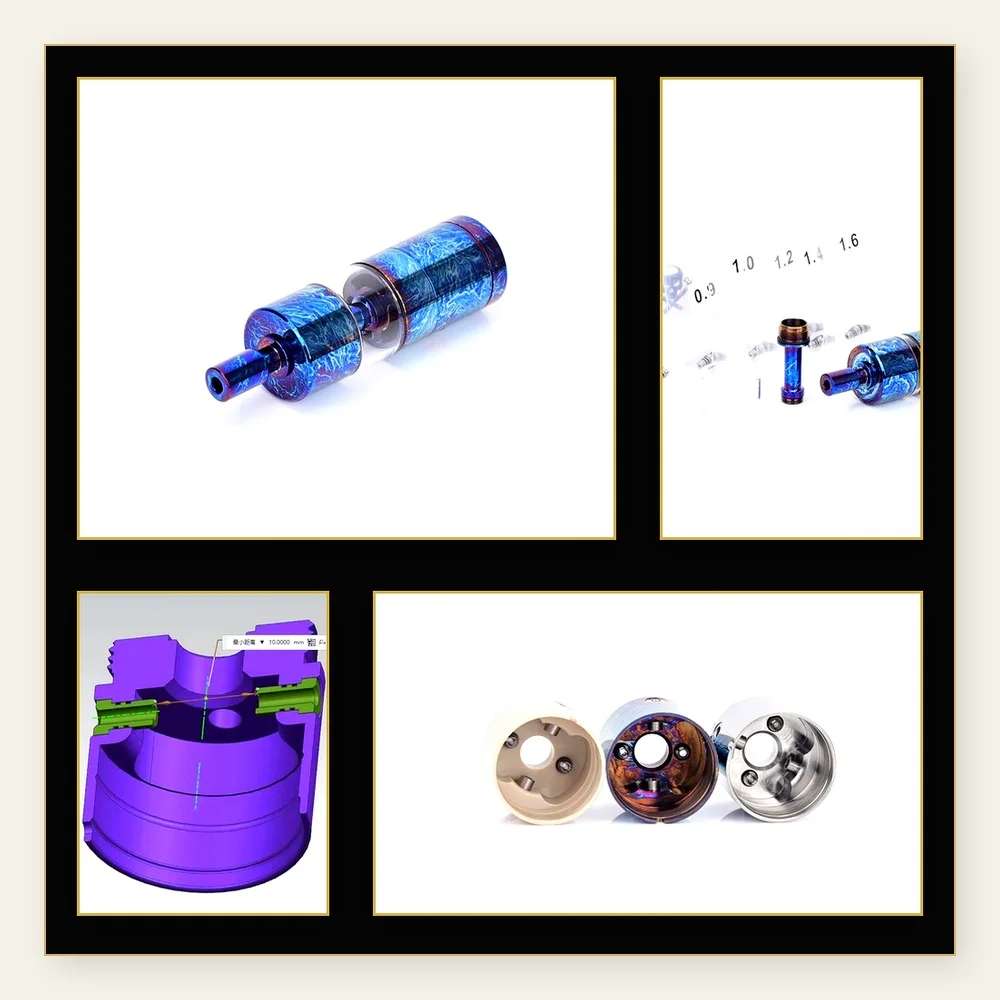 Titanium Storm FEV V4.5S+ 22mm RTA with Titanium Alloy - Compatible with Flash E-Vapor V4.5+