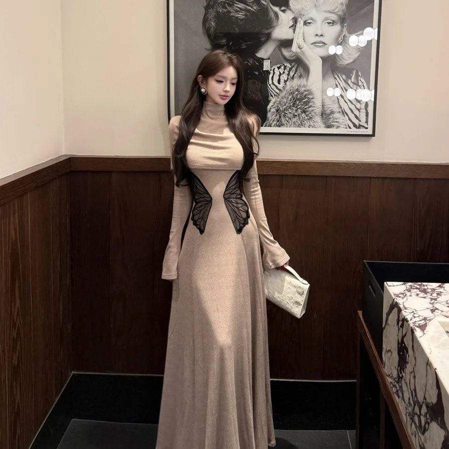 

Осень-зима сексуальный ретро китайский Sle вышитый утягивающий длинный женский комплект из двух предметов с шилом, затягивающий талию Faion