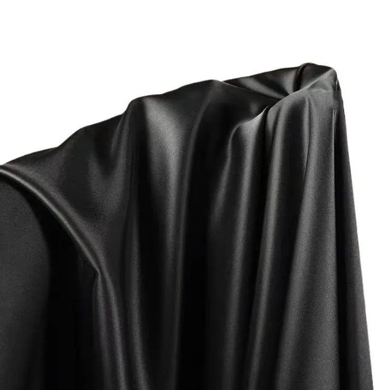 Elastisch satijnen stof Polyester gebroken wit Hoge kwaliteit trouwjurk Pak Qipao Kleding Bagage Kussens Home DIY Designer Stof