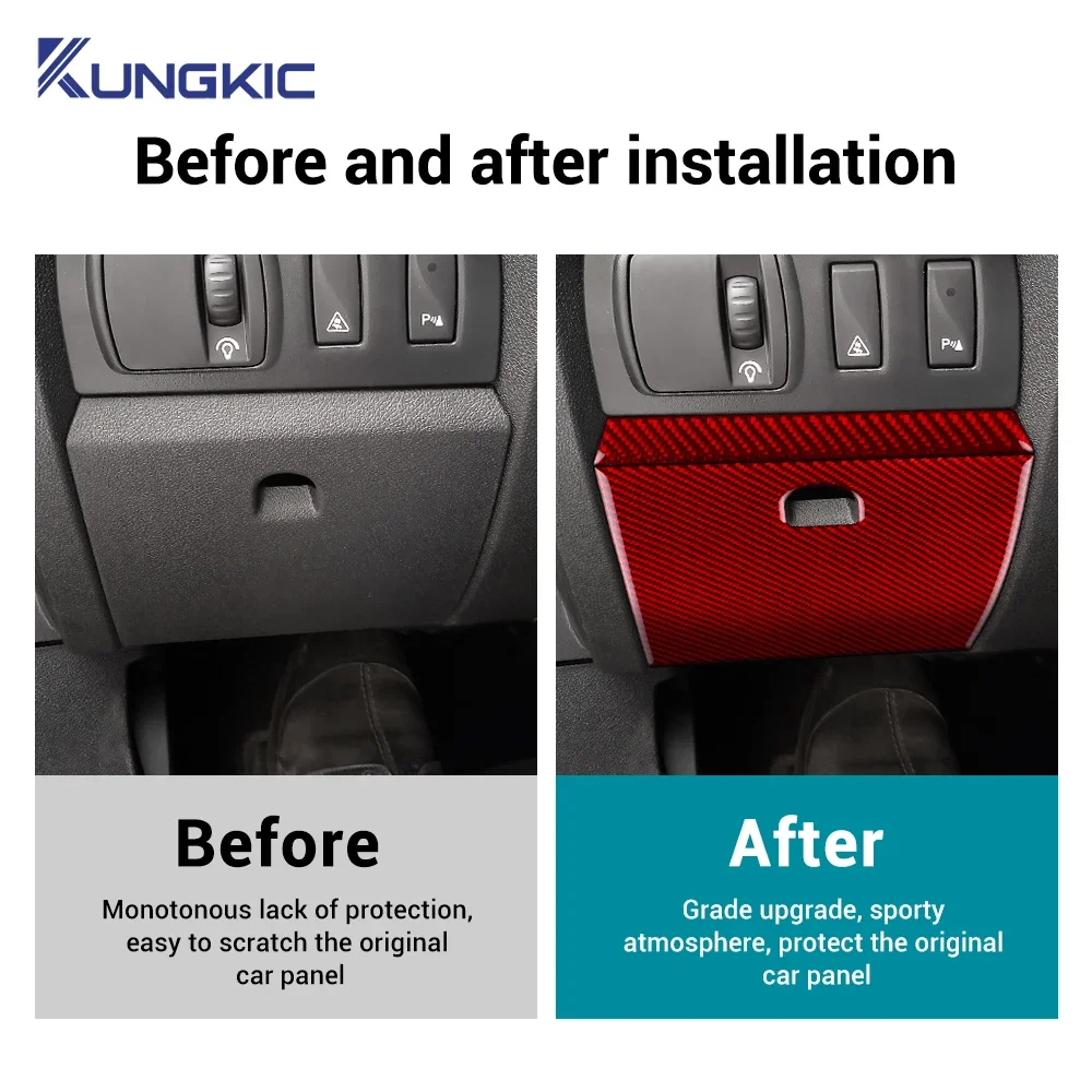 ألياف الكربون الناعمة الحقيقية لرينو فلوينس 2009 2010 2011 2012 2013 2014 رينو ميجان RS LHD صندوق تخزين السائق لوحة الكسوة