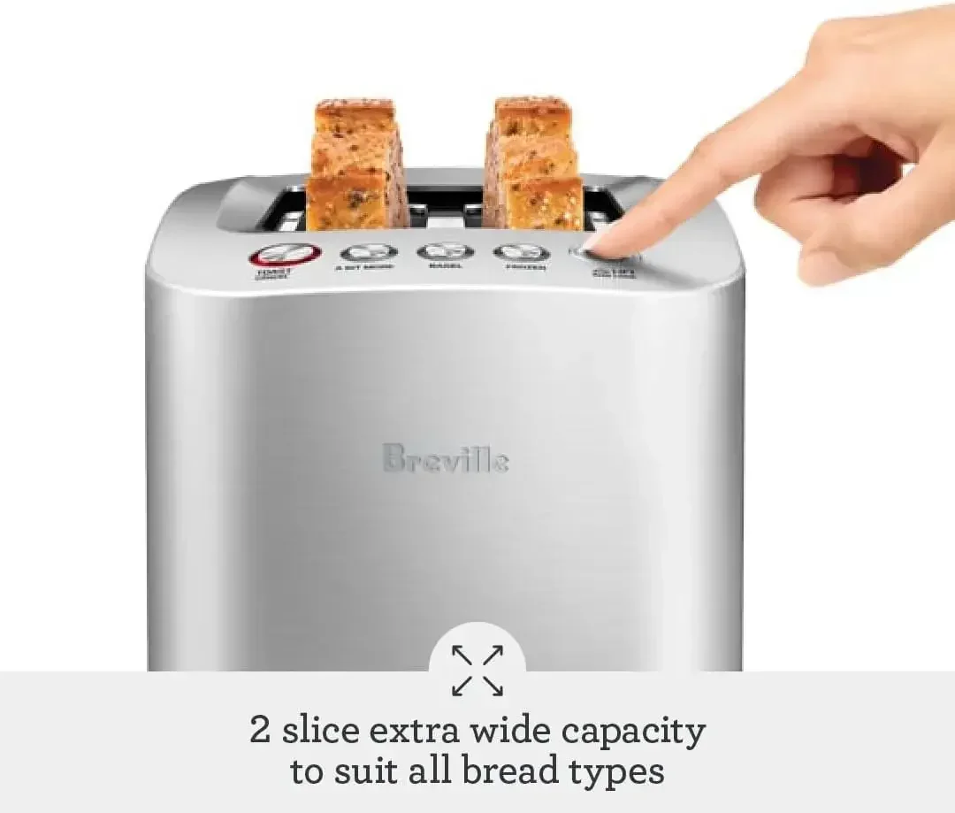 Smart Toaster Breville, 2 kromki, szczotkowana stal nierdzewna