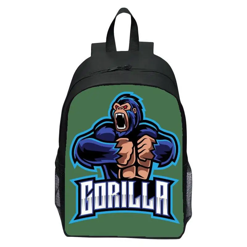 Children Gorilla tag School Bags Large Capacity Durable Rucksack Lightweight Graphic Backpack for Boys Girls