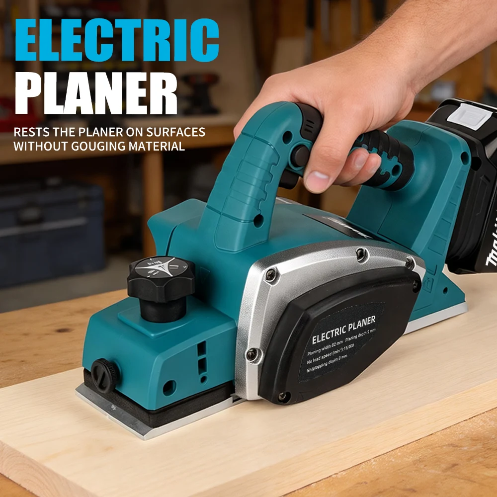 Makita DKP180 18V Planer 82mm Width 15000RPM with Chip Ejection and Lock Button for Safe and Efficient Woodworking tools