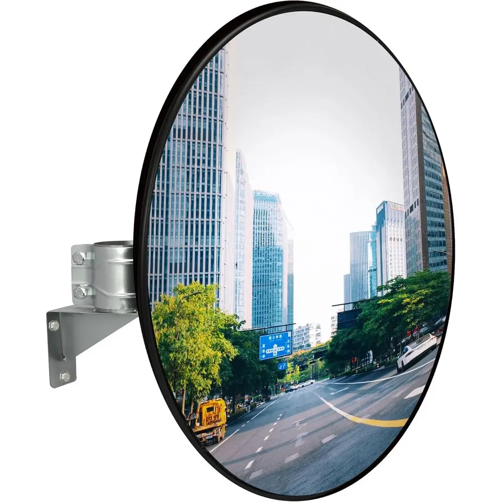 

32 наружное охранное зеркало на подъездной дороге, защитные зеркала для слепых зон с регулируемым крепежным кронштейном, удлиняющее парковочное зеркало