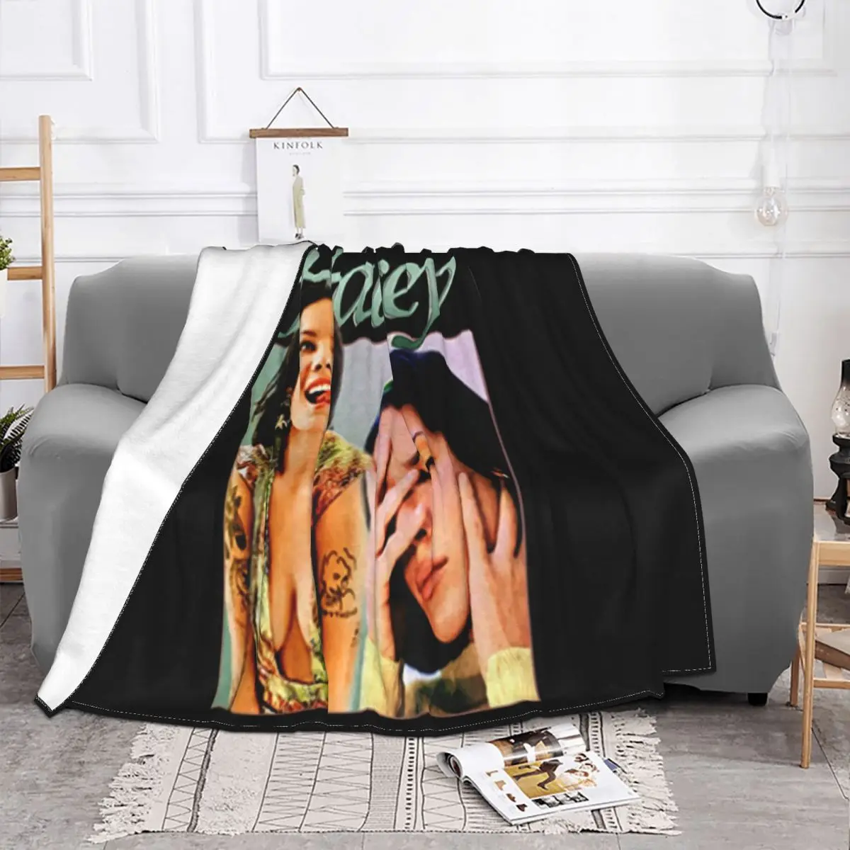 Halsey You Should Be Sad Tour Concert Cototn Black Unisex S Xl Hh503 Plus Size Logo Goth Game Winter Throw Blanket