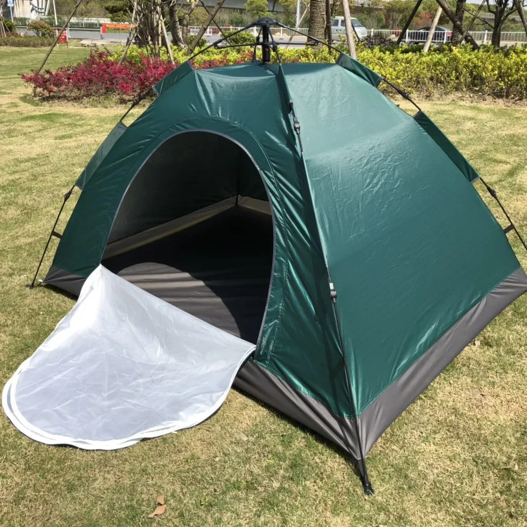 ge- Double Quick Opening Automatic Tent Rainproof Sunscreen With Air Pressure Spring For Outdoor Camping Made Of Oxford Fabric