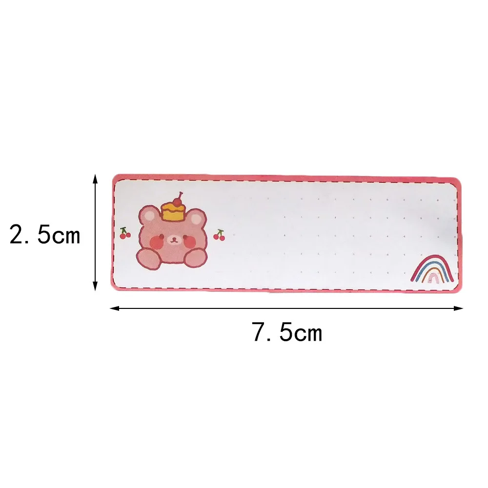 120Pcs/Roll 2.5*7.5Cm Cartoon Leuke Naam Stickers Item Labels Stickers Hand Account Briefpapier Stickers Kleur self-Drogen Film