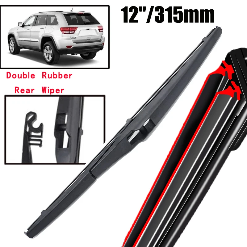 

Car Wiper 12" Rear Wiper Blade For Jeep Grand Cherokee WK2 2011 - 2013 Windshield Windscreen Tailgate Window Rain Brush