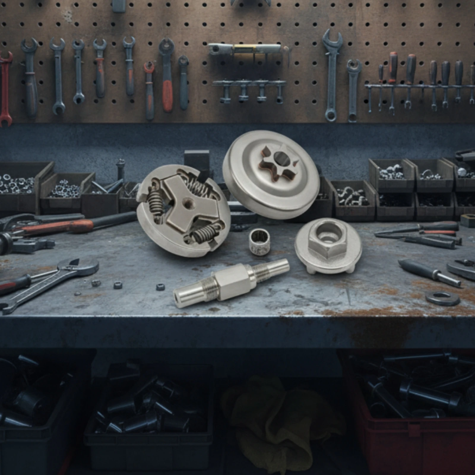 Clutch Assembly Kit with Dismantling Tool Compatible Clutch Replacement Kit Drive Train Parts Original-Equipment Hardware Oem