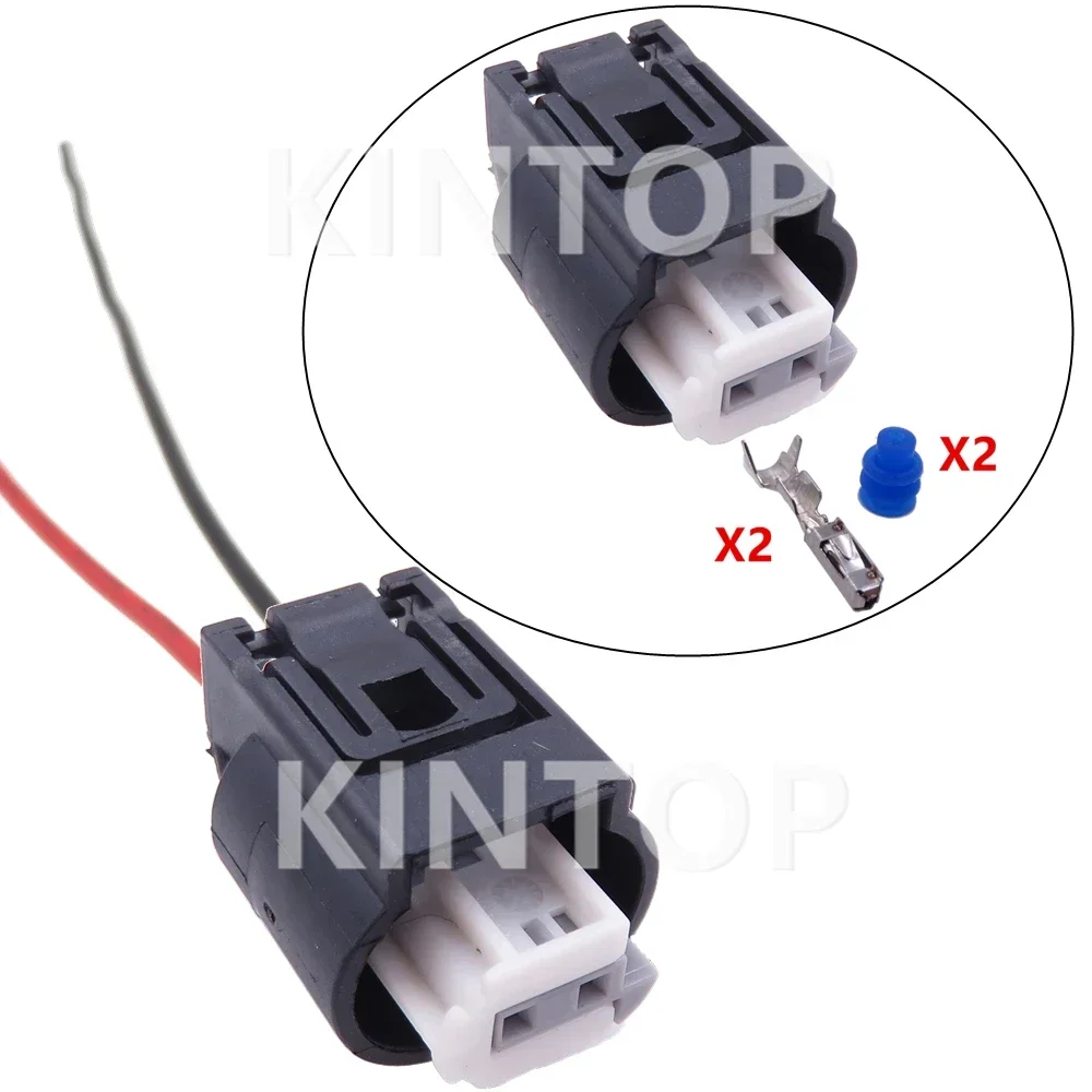 

1 Set 2 Pins AC Assembly Car Small Current Waterproof Socket Automobile Power Plastic Housing Connector