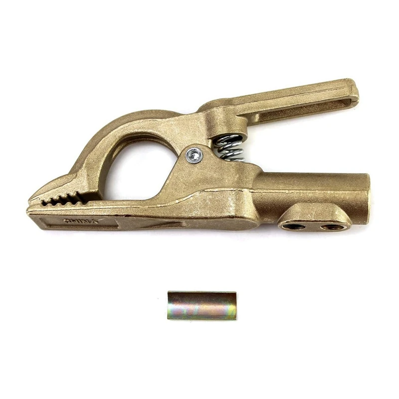 ●500A Ground Clamp Copper Welding Earth Clamp Electric Welding Machine Argon Arc Clamp A-Shape Clip with Iron Sheet