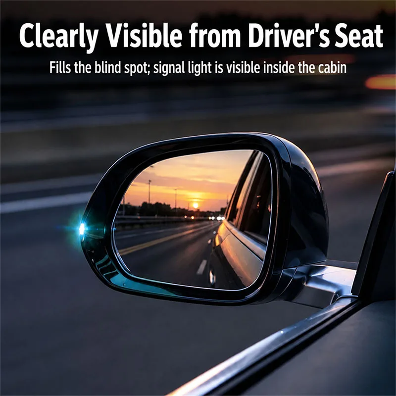 Auto-Rückspiegel-Führungsblock LED-Lampe Blinkerlicht Fahrassistenz-Seitenspiegel-Anzeigelampe Dekorative Zubehörteile – Detail 3