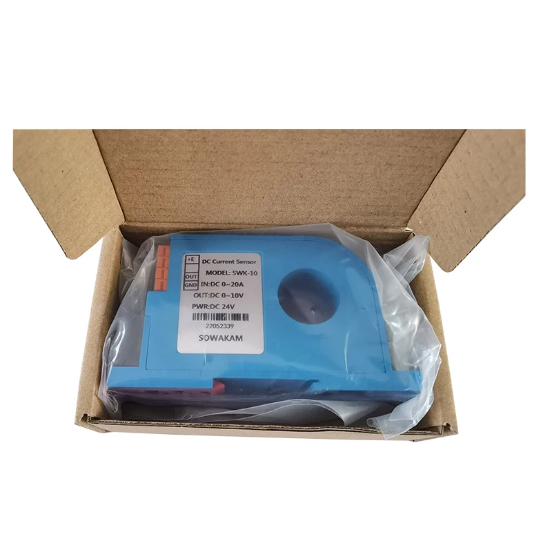 SWK-10 sensore di corrente Hall AC DC trasduttore di Ampere elettrico trasmettitore 10A 20A 30A 50A 1000A ingresso convertitore di uscita 4-20mA