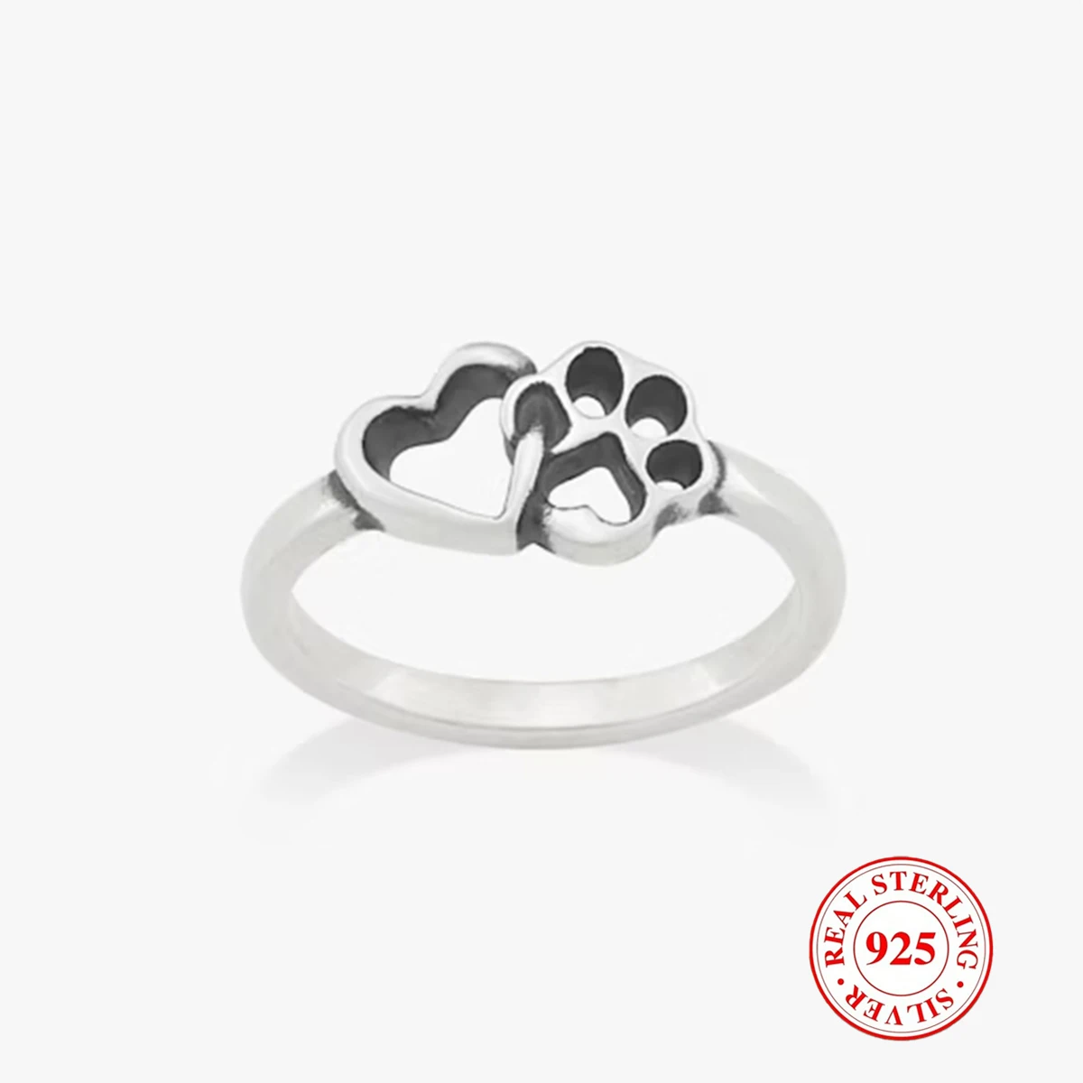 

1pc S925 sterling silver Heart-Shaped Ring, DIY Ring, Unique And Retro style DIY Ring , For Daily, Party, And Banquet Decoratio