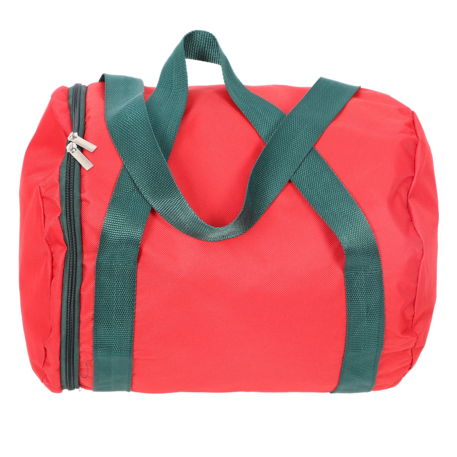 

Christmas Light Storage Bag 600D Oxford Red Round Holiday Lights Bulb Bag Crash proof Carrying Container LED Storage