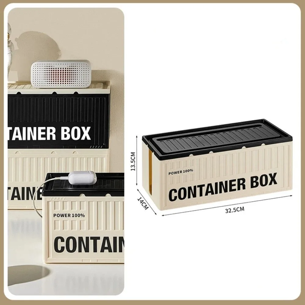 

Украшение рабочего стола, органайзер для удлинителя, экономия места, пылезащитный ящик для хранения удлинителя, пластиковый инструмент для организации дома